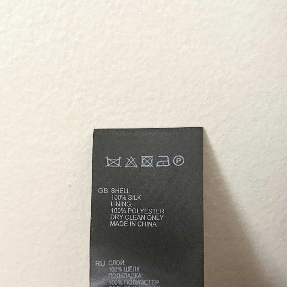 Reiss Hera Gray Tie Waist 100% Silk Maxi Dress with Side Slit - Picture 7 of 8
